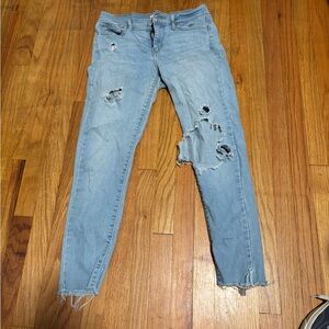 Levi's Blue Skinny Distressed Jeans
